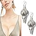 RechicGu Vintage Silver Crow Viking Odin Bird Raven Skull Dangle Earrings Skeleton Death Devil Goth Punk Emo Steampunk
