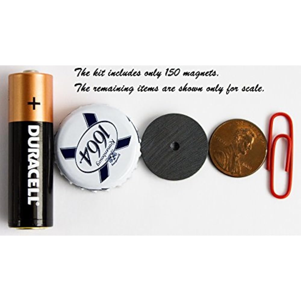 150 Ceramic Pcs Round With North Pole Marking Thin Craft Size