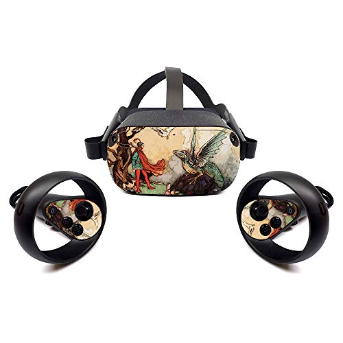 MightySkins Skin for Oculus Quest - Tale of A Dragon | Protective, Durable, and…