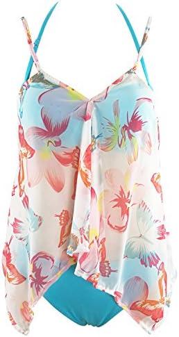 Digital Printing Split 3 Piece Set Plus Fertilizer to Increase high Waist Butterfly Pattern Ladies Swimwear