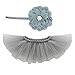 Newborn Girl Photography Props Outfits - Gray Baby Tutu Skirt and Headband Set
