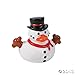 Snowman Rubber Ducky Duckies Ducks - 12 ct
