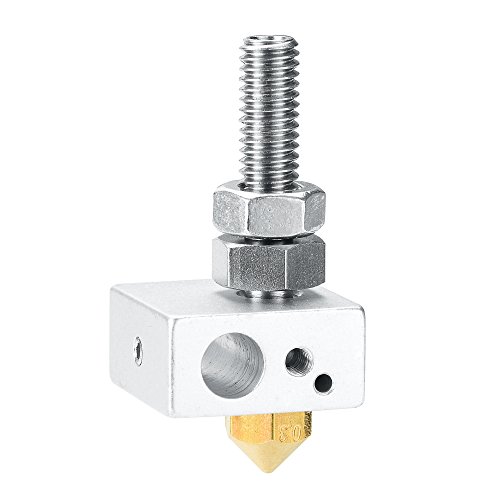 ALUNAR 3D Printer Accessories Aluminum Block Throat Tube Nozzle Assembled Done for DIY Self Assembly Prusa I3 3D Printer Kit
