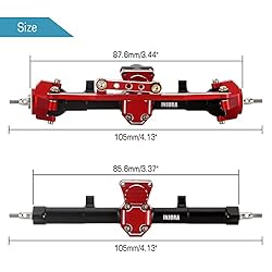 INJORA RC Front & Rear Axles Set +4mm Extended