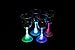 Lily's Home LED Light Up Flashing Wine Cocktail Glasses. Color Changing. Set of 4.