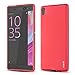 J&D Case Compatible for Xperia XA Ultra Case, Drop Protection Slim Cushion Shock Resistant Protective TPU Slim Case for Sony Xperia XA Ultra Bumper Case, Red