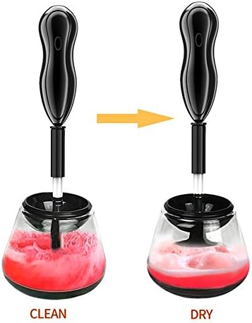 Alpspro Electric Makeup Brush Cleaner, Fine-Tune 360° Rotate to Clean and Dry for All Sizes Brush