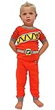 Intimo Kids Mighty Morphin Power Rangers Dino Charge Costume Pajama Set (8, Red)