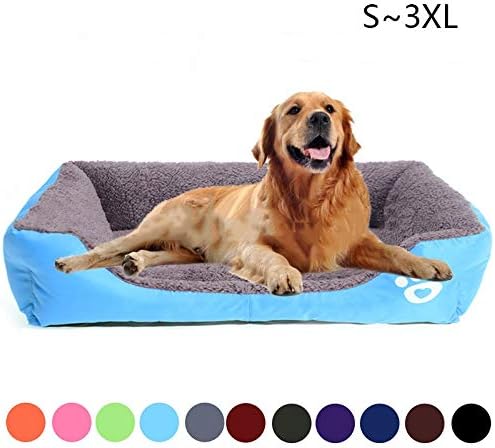 Animals Cat Supplies Large Dog Cushion Basket Kennel Pets House Mat Basket For Big Medium Large Dog Bed Cat Doghouse Dog Mattress (Color : Light green, Size : 40 60CM Dogpad)
