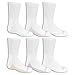 Fruit Of The Loom Big Girls' 6 Pack Crew Socks
