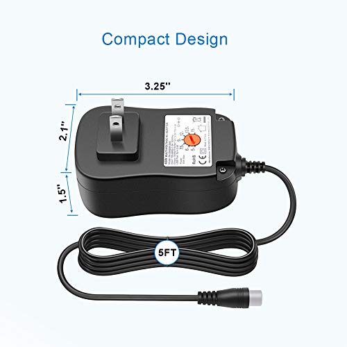 Aisilk 45W Multi-Voltage AC/DC Adapter, 5V 6V 7.5V 9V 12V 13.5V 15V Switching Wall Cord Charger with 5V 2.4A USB Plug for Tablet, Smartphone, Router, CCTV, LED Light and More Small Electronics - Thumbnail 6