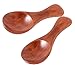 Antrader 10Pcs Wooden Small Spoons Condiment Sugar Tea Leaf Milk Powder Scale Teaspoons Measuring Scoop Seasoning Salt Spoon Mini