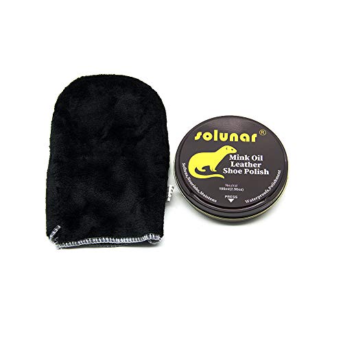 Solunar Unisex mink oil shoe polish care kit,Natural and Non toxic|Conditioning|Waterproofing|Mildew-proof|Softens,for leather jackets,boots,couchs - Thumbnail 5