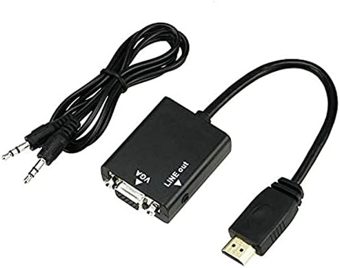 HDMI Male to VGA Female Video Converter Adapter HD Cable With Audio ...