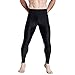Lynddora Men's Active Fitness Leggings Running Tights Yoga Pants Swim Bottom UV Sun Protection