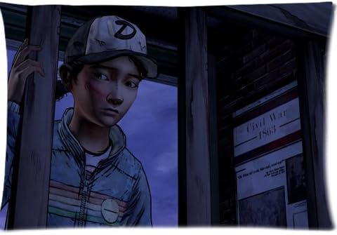 Decal Jewelry Clementine The Walking Dead Pillowcases Custom Pillow Case Cushion Cover 20 X 30 Inch Two Sides