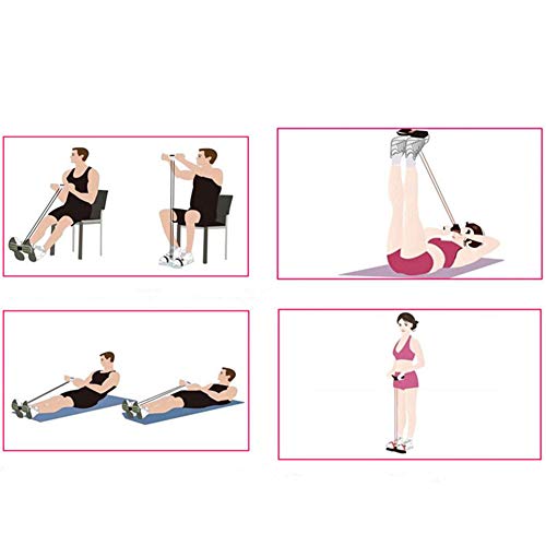 Heymax-Fitness-4-Tubes-Sit-up-Pull-Rope-Exercise-Equipment-Pedal-Resistance-Band-Elastic-Tension-Rope-for-Home-Gym-Yoga-Workout-Multifunction-Pedal-Arm-Leg-Trainer-Abdominal-Training