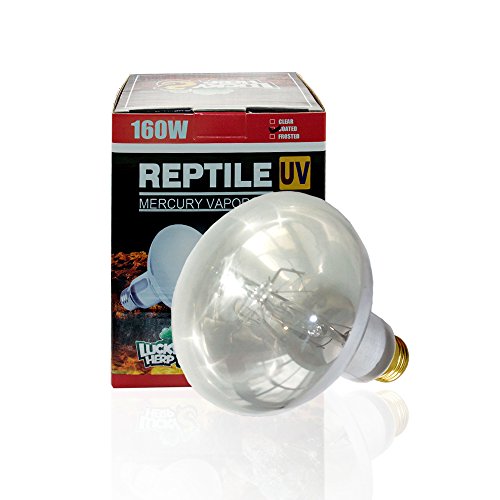Lucky herp 160 watt uva uvb mercury vapor bulb self-ballasted uv …