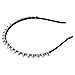 TOOGOO(R) Silver Metal Stud Rivet Spike Headband Hair Head Band Aliceband Punk Girl