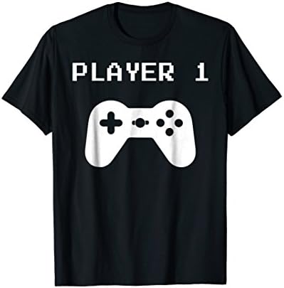 Player 1 - Matching Player 1 Player 2 Shirt for Video Gamers