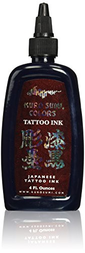 Kuro Sumi Tattoo Ink, Eggplant and Purple Black, 4 Ounce