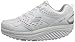 Skechers Women's Shape Ups 2.0 Perfect Comfort Fashion Sneaker, White/Silver, 8 M US