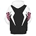 Newdong Adult Spider-Verse Spider-Gwen Hoodie Pullover Sweatshirt Cosplay Costume