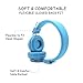 Portable Wireless Bluetooth Headphones Over Ear, AiTalk Q8 Stereo Foldable Headsets with Microphone, Support Hands-Free Calling, FM Radio, TF Card and 3.5mm Aux(Light Blue)thumb 3