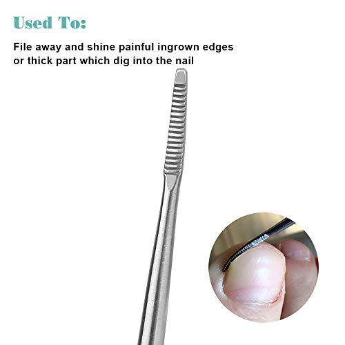 BEZOX Ingrown Toenail Tools Toenail Lifter and Toenail File Set