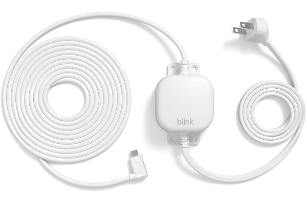 Blink Weather Resistant 13ft Power Adapter for Blink Mini 2, Mini 2K+, Outdoor 4, and Outdoor 2K+ (White)