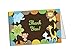50 (Thick Card Stock) Jungle Foldover Thank You Cards - Baby Shower - Birthday Party - Any Occasion - A6 Size