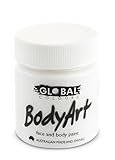 Global Body Art Face Paint - Liquid White 45ml
