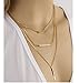 Shoopic Layered Coin Bar Pendant Lariat Disc Drop Y Chain Necklace for Women