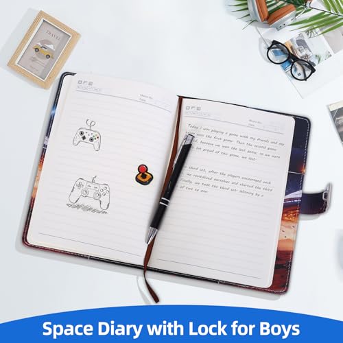 Folxakdis Secret Diary Kids Diary with Lock Personal Diary Child with Password Cool Gifts for Kids 8-16 Years Old