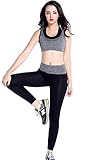 Oubaybay Women's Fitness Yoga Clothes Set Gym Dance Outfit 2 Pieces