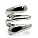 L8ny Designer Style 316 Stainless Steel Plain Women's Fashion Ring (7)
