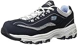 Skechers Sport Women's D'Lites Centennial Sneaker, Navy/White Centennial,7.5 M US