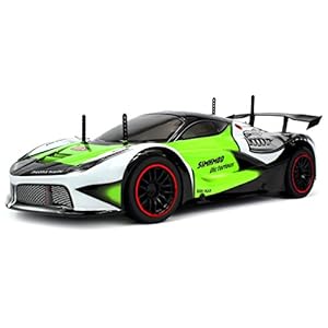 Velocity Toys Remote Control 2.4 GHz 1:10 Scale RTR Piranha Racer Supercar with Lithium Battery