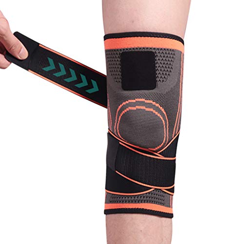 Aobiny Knee Pads,SKDK 3D Weaving Knee Brace Pad Support Protect Compression Breathable Running Support MMA Pad (Green, XL)