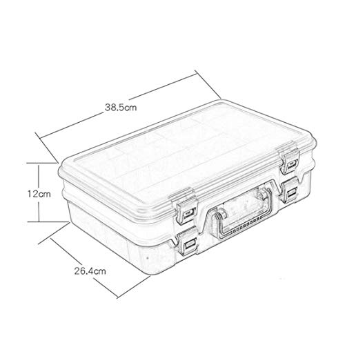 BYDBNR Angelkasten, Aufbewahrungsbox for Angelzubehör Angelzubehörkasten Multifunktionswerkzeugkasten – Bild 6
