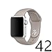 Vitech Soft Silicone Replacement Sport Band for 42mm Apple Watch Models, Pebble (3 Pieces of Bands Included for 2 Lengths, for Apple Watch Series 1 Series 2 Sport&Edition 2016) (Pebble 42MM)