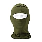 Xfome Style Ultra Thin Ski Full Face Mask Under Bike Football Motorcycle Cycling Lycra Helmet-Balaclava-Army Green