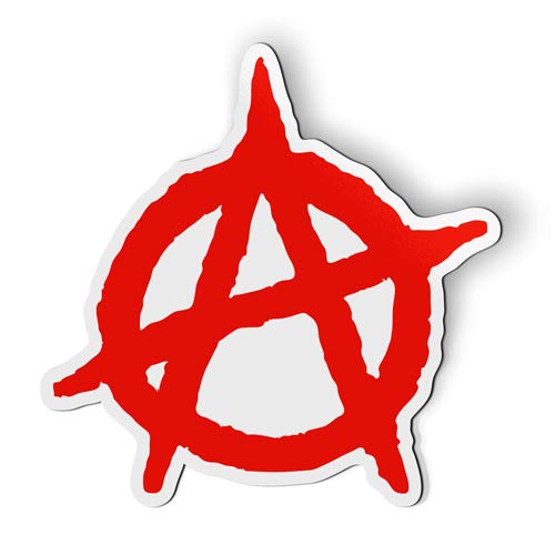 Anarchy Magnet for Car, Fridge, Locker, 3 in at Amazon