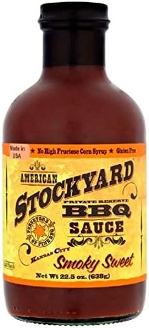 American Stockyard Kansas City Smoky Sweet BBQ Sauce - 638g