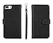 Urvoix for iPhone 7 Plus / 8 Plus Case, Wallet Leather Flip Card Holder Case, 2 in 1 Detachable Magnetic Back Cover with Hand Strap for iPhone 7Plus / 8Plus(5.5 inches Display) Black