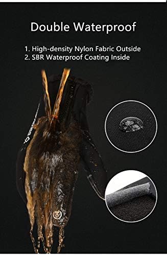 Waterproof windproof dense nylon gloves with touchscreen compatibility, priced at $15.99.