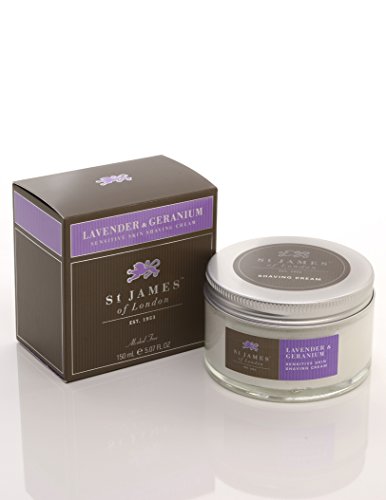 St James of London Shaving Cream, Unscented L&G Sensitive