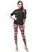 Bentibo Women's Fashion Floral Printed Spandex Leggings Skinny Pants Red S