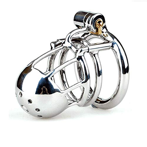 Bondage Masters Male Chastity Device Fixed PA Prince Albert, Silver