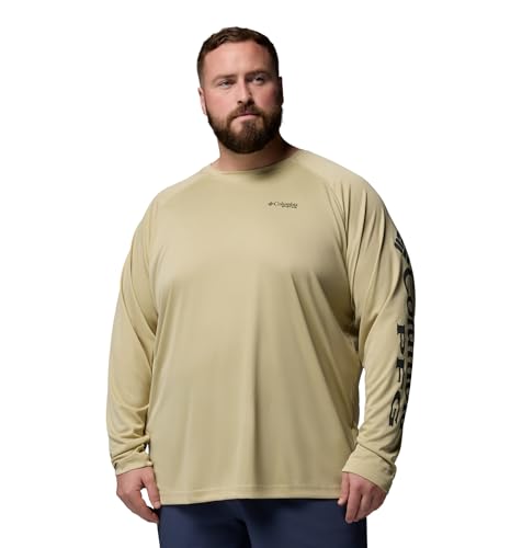 Columbia Men's PFG Terminal Tackle Long Sleeve Fishing Shirt, Serpentine/Shark…
